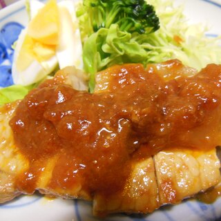 漬けて焼くだけの簡単美味しい★ポークチャップ